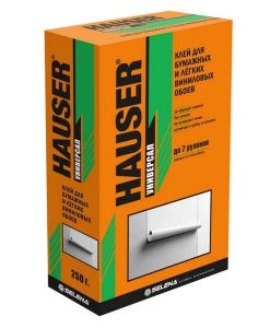 Клей обойный HAUSER универсал. 250г (12) 10452