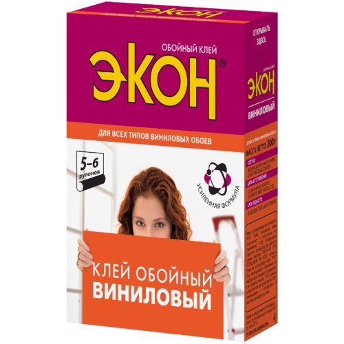 Клей обойный Экон Виниловый 200г (24) Эра