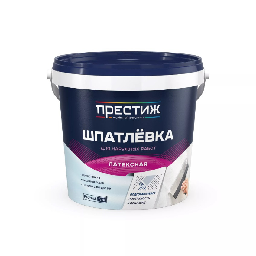 Шпатлевка ВД латексная 1,5кг белая (8) Престиж