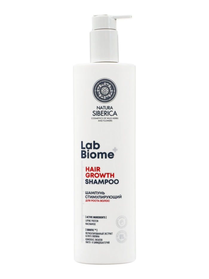 Стимулирующий шампунь для роста волос NS Lab Biome HAIR GROWTH, 400 мл 11018299