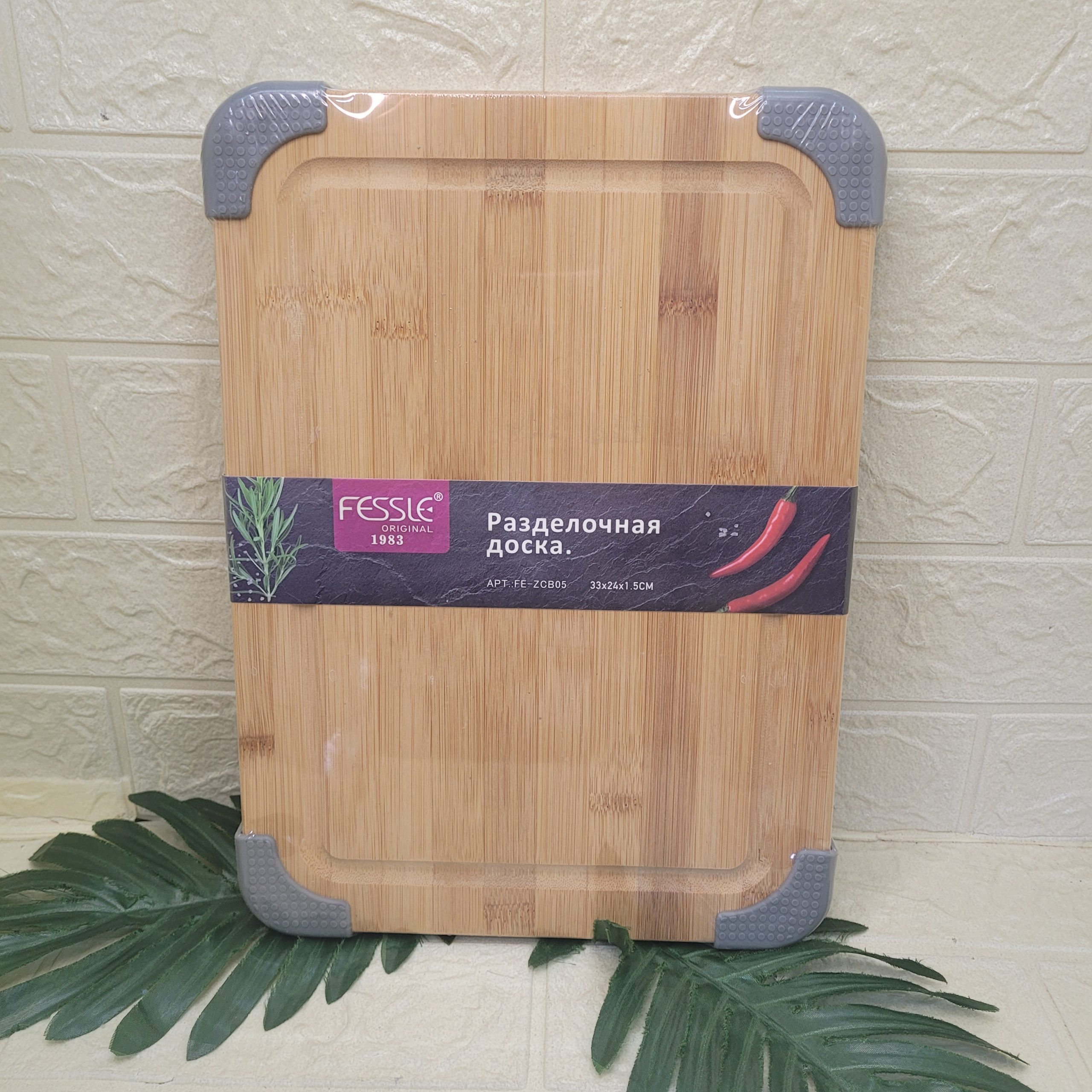 Доска разделочная дерево 33*24*1,5см. Fessle Арт. FE-ZCB05