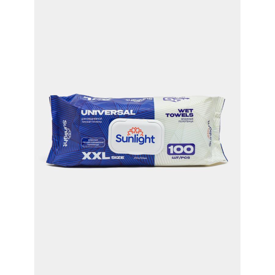 SUNLIGHT Влажные полотенца 100шт XXL Universal (с клапаном)/8