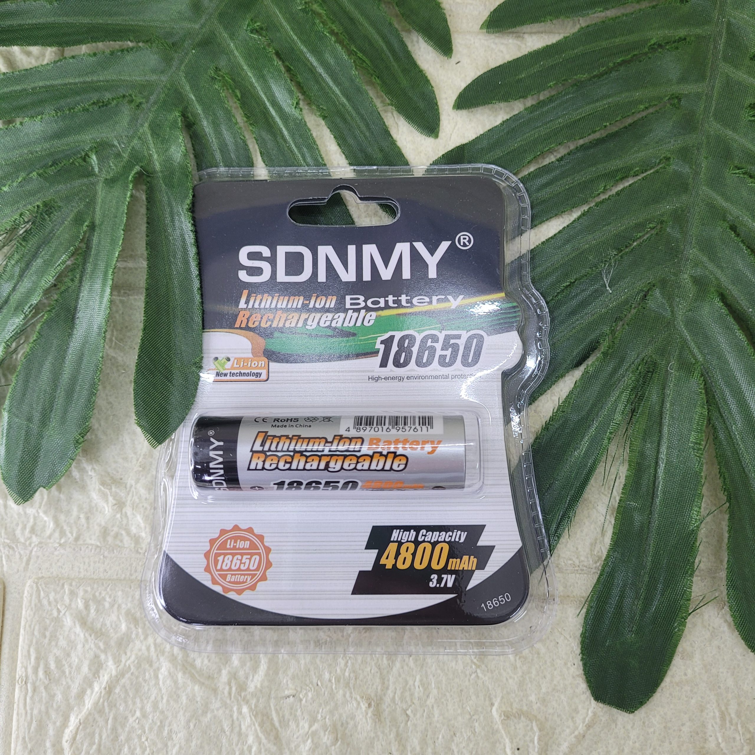 Батарейка аккумуляторная SDNMY 3,7v 4800mAh 1 шт. Арт. 17833-7SD 18650