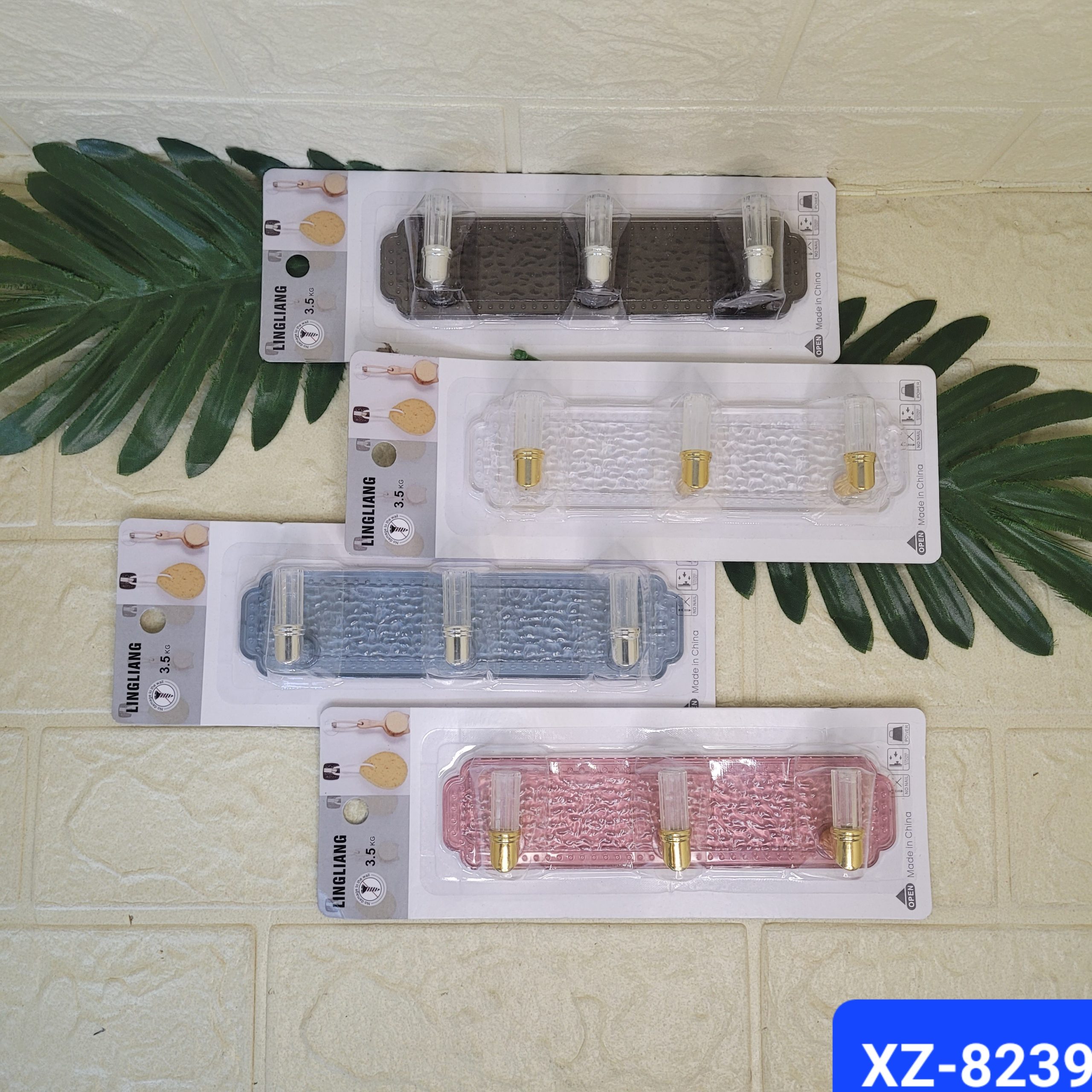 Крючки самоклеющиеся 3 шт., до 3,5 кг. Арт. XZ-8239