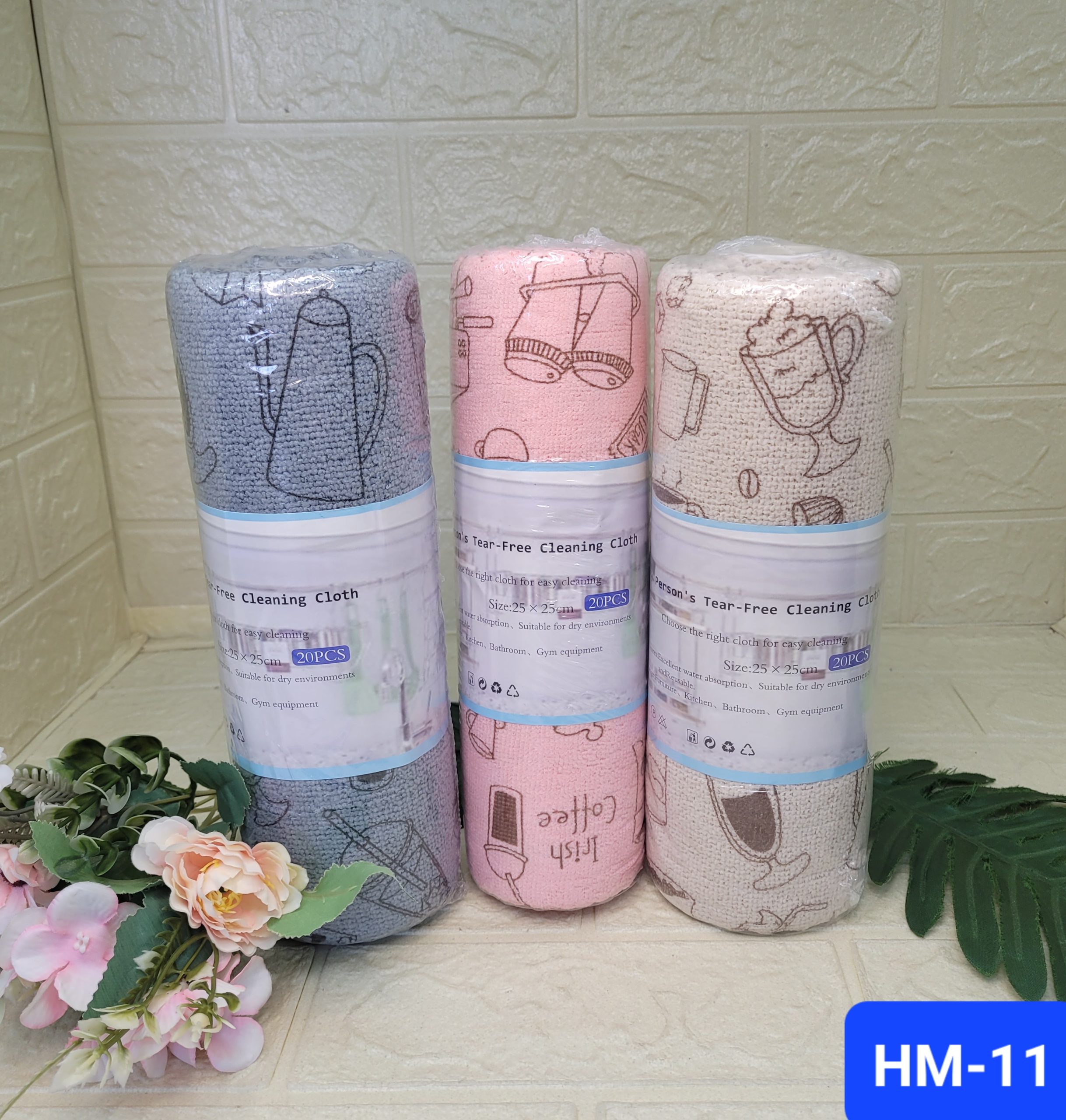Салфетки микрофибра, в рулоне 25*25 см. Арт. HM-11