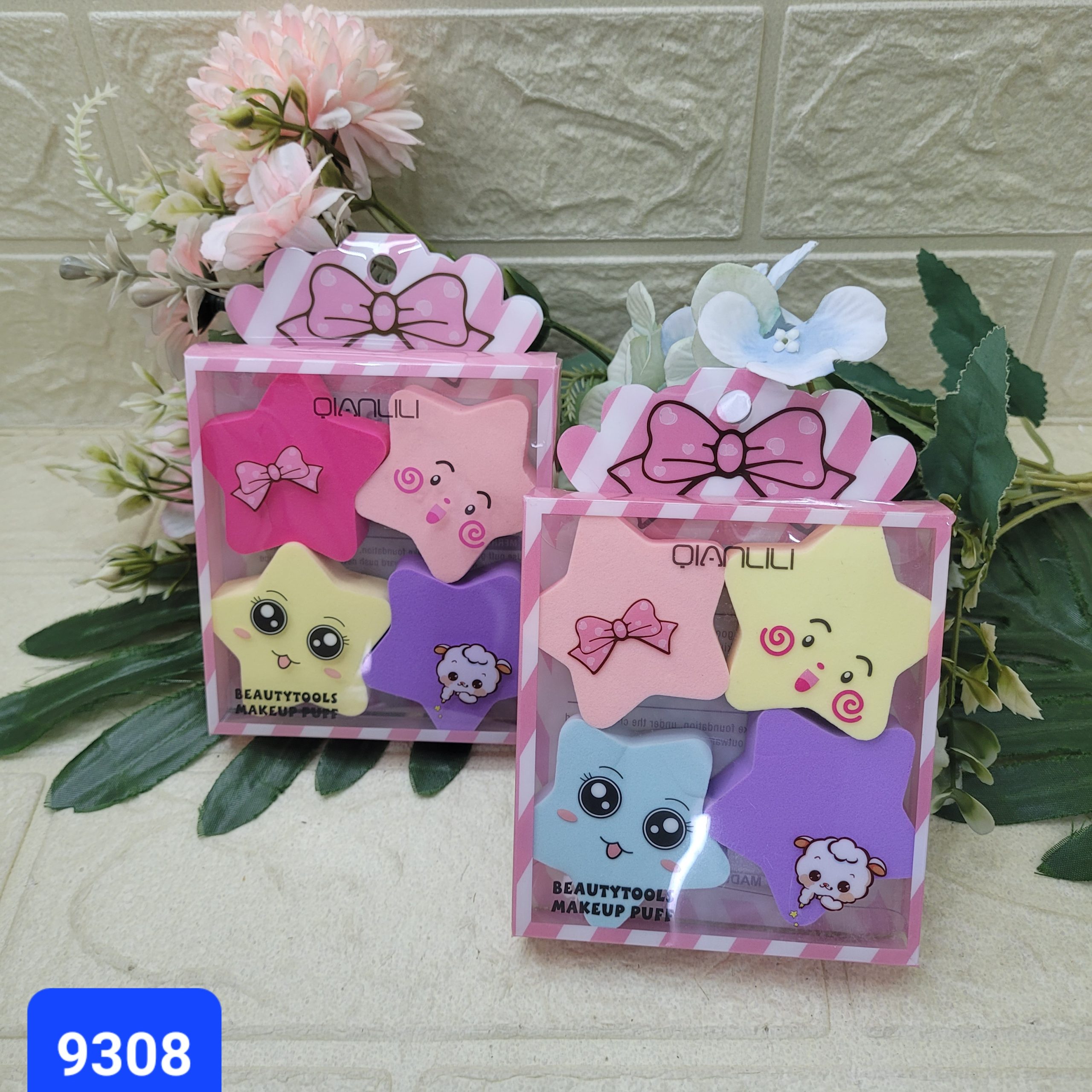Спонжи для макияжа Qianlili 4 шт. Арт. 9308