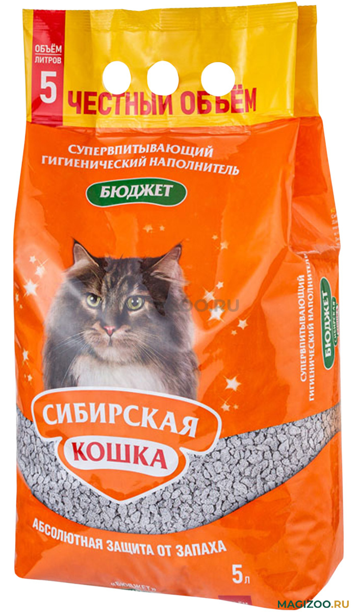 Сибирская кошка Наполнитель Бюджет 5л /4