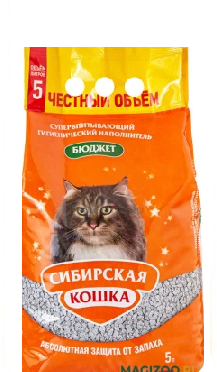 Сибирская кошка Наполнитель Бюджет 5л /4