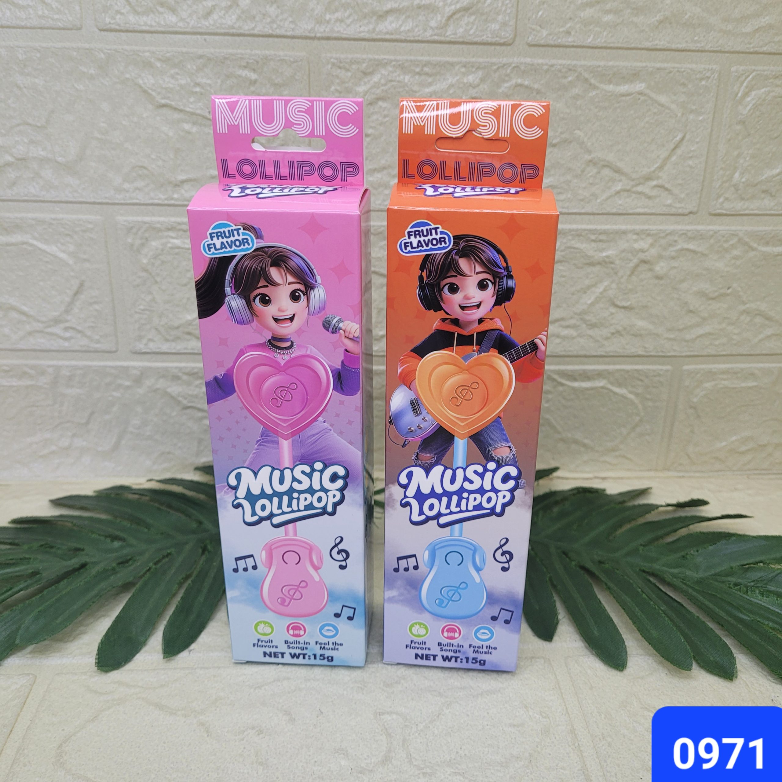 Леденец на палочке Music Lollipop 15 гр., 0971