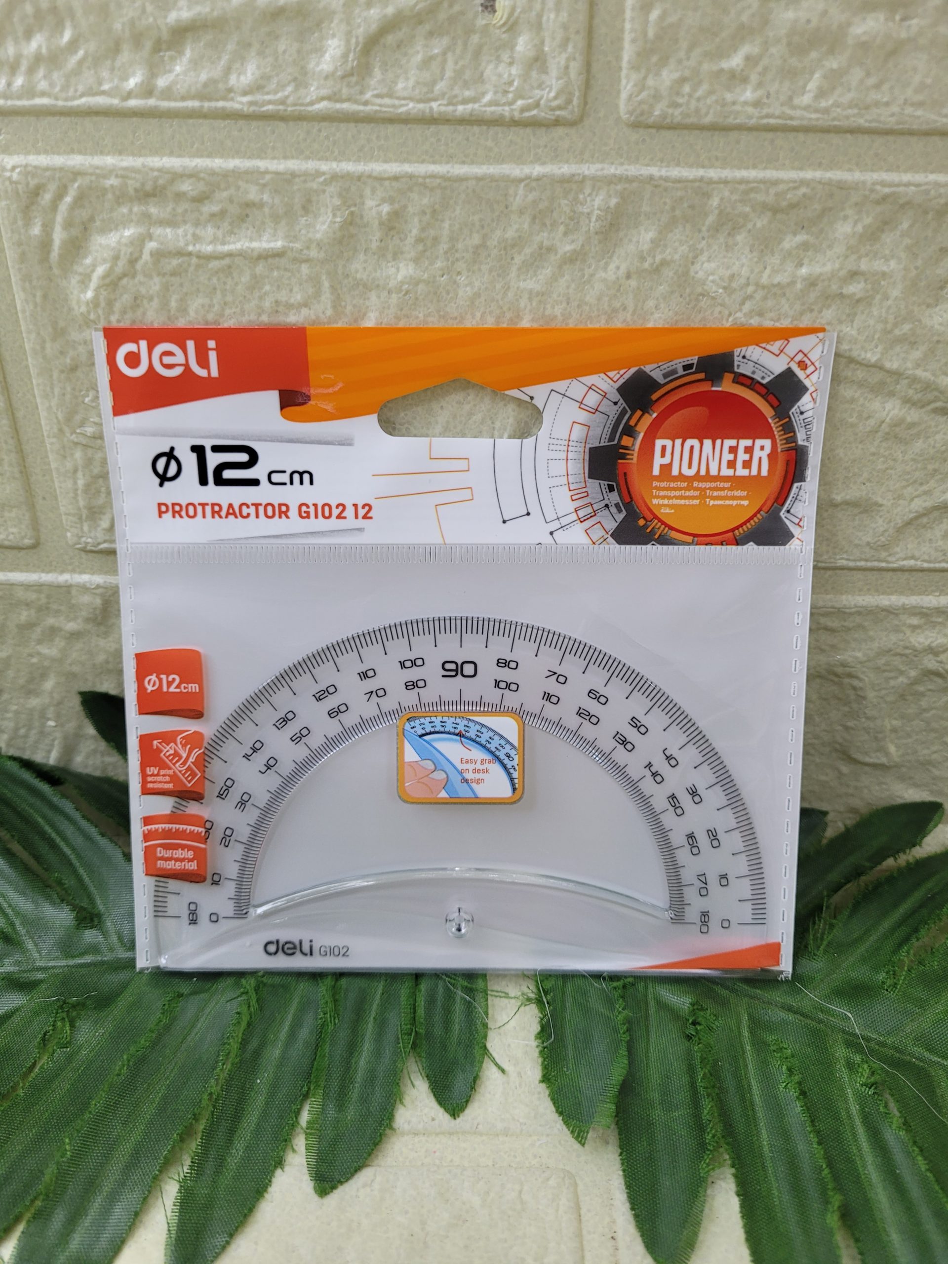 Транспортир Deli 12 см. Арт. G10212
