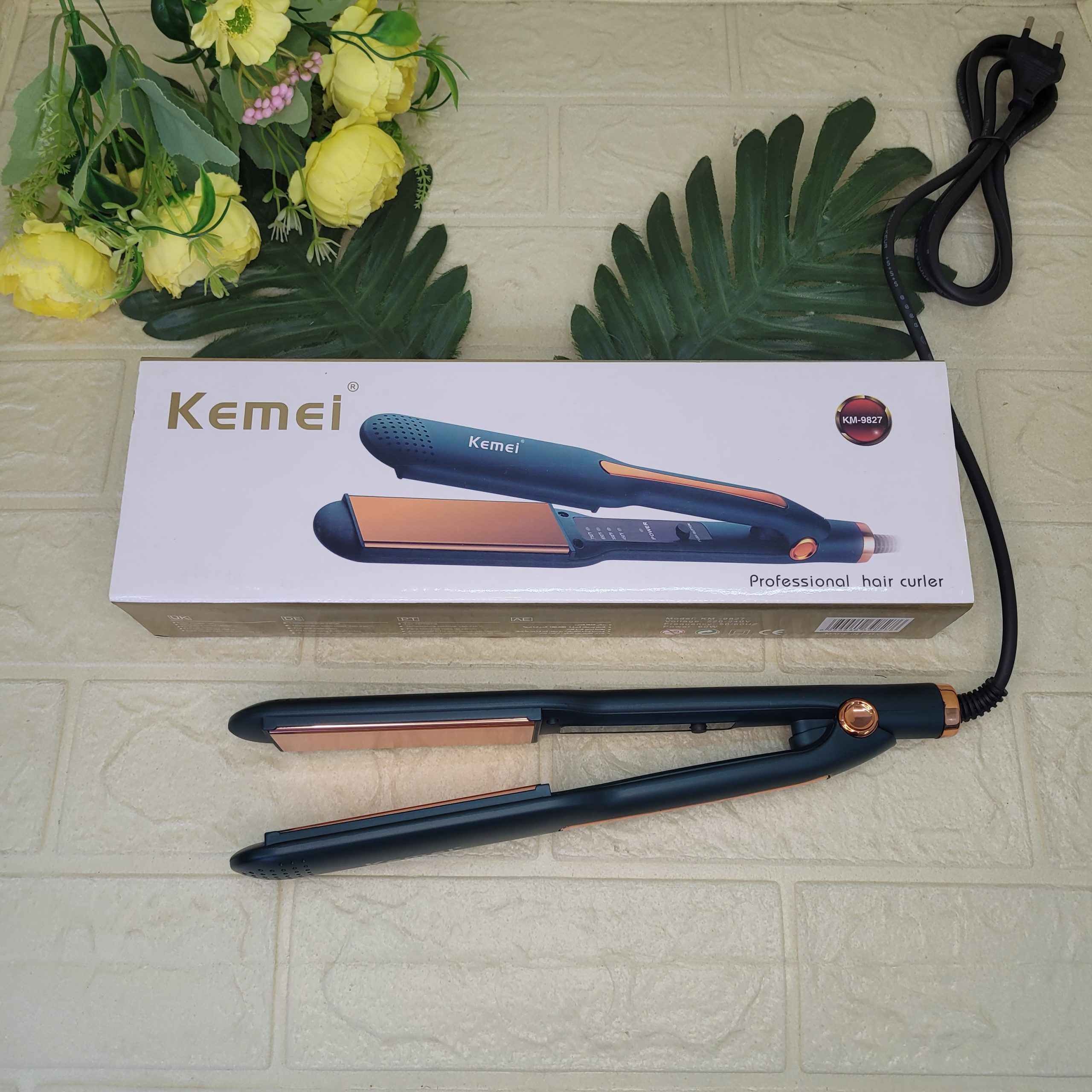 Плойка-утюжок KEMEI. Арт. KM-9827