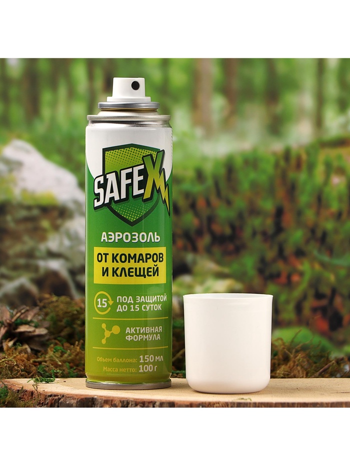 Аэрозоль от клещей и комаров SAFEX, 150 мл   4003611