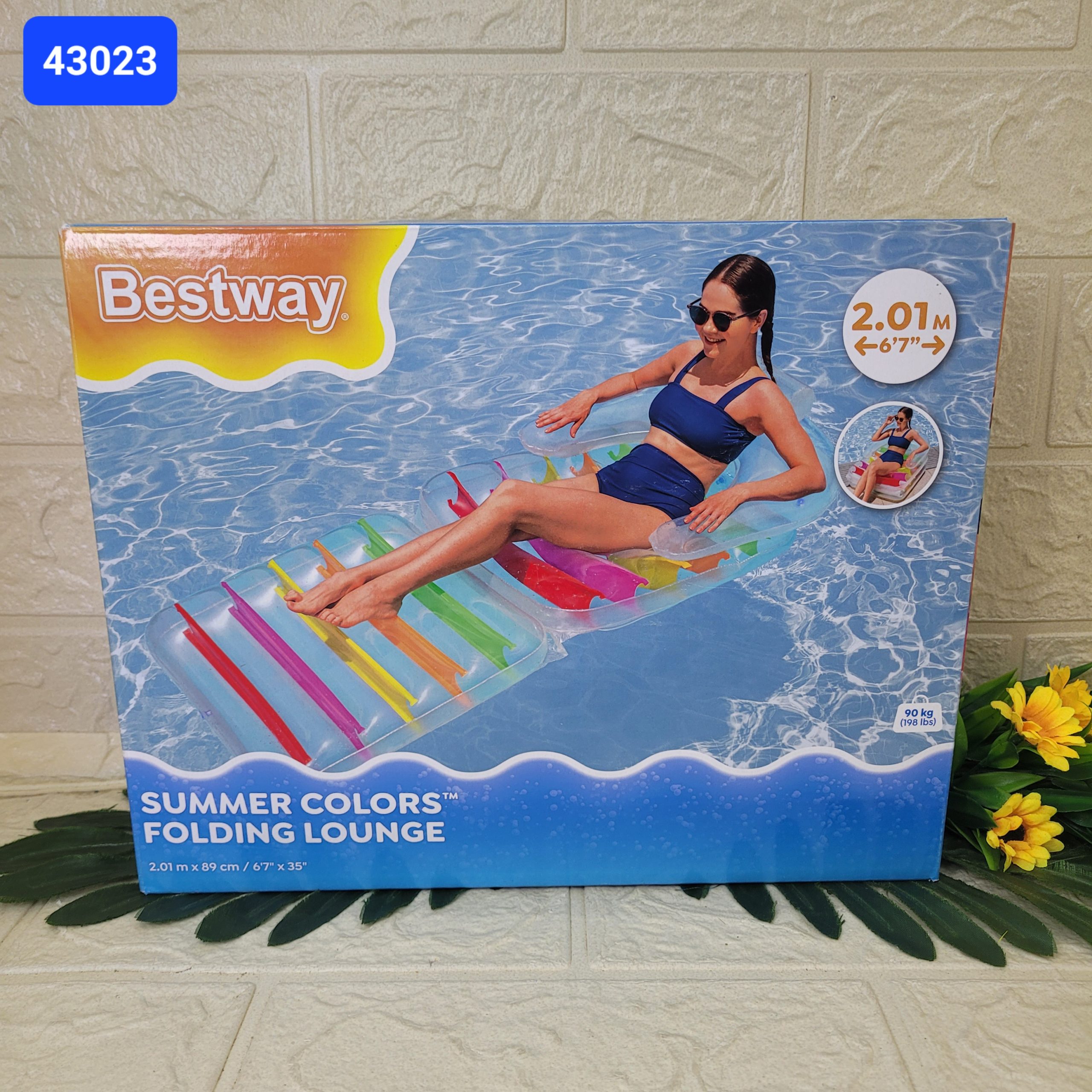 Матрас-кресло надувной Bestway 2,01м*89см. Арт. 43023