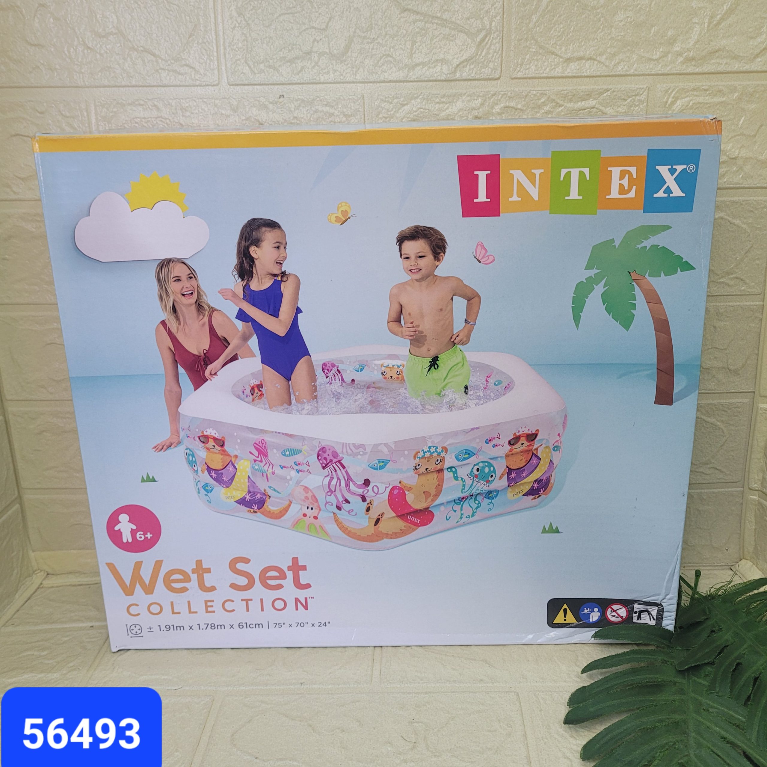 Бассейн надувной INTEX Wet Set 1.91*1.78*0,61 м. Арт. 56493NP