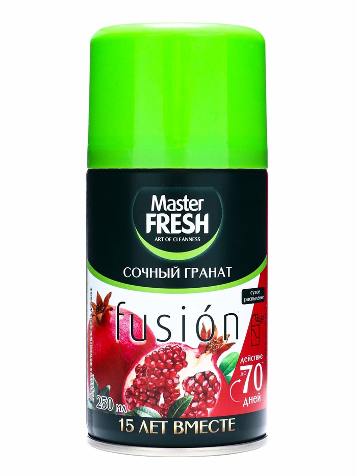 Master FRESH Освежитель воздуха 250мл Сочный гранат (сменный баллон д/авт.спрея)/12
