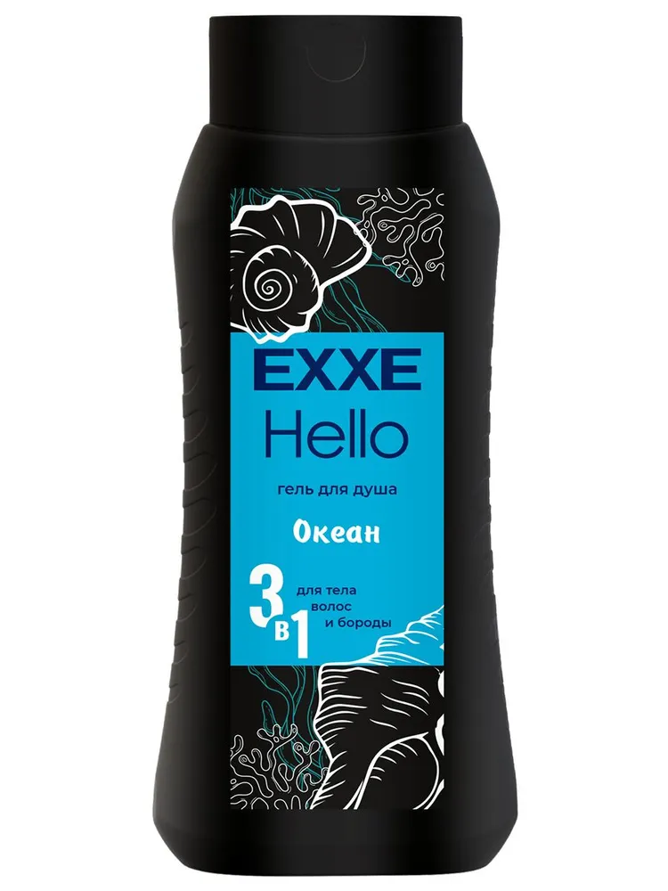 EXXE Hello Men Гель д/душа 400мл 3в1 Океан/12