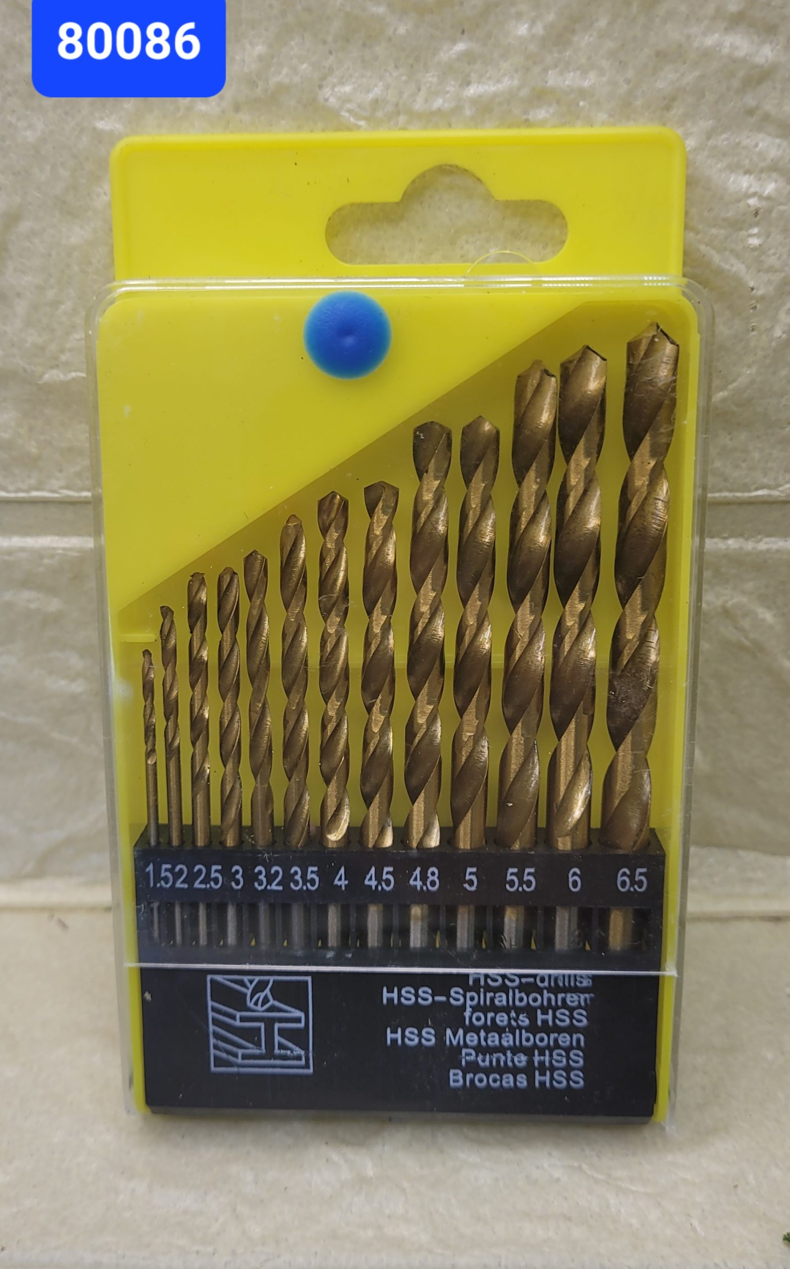 Свёрла по металлу 13 шт. 1,5-6,5 мм. Арт. 80086