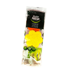 Master FRESH Губки д/мытья посуды 3шт Flower