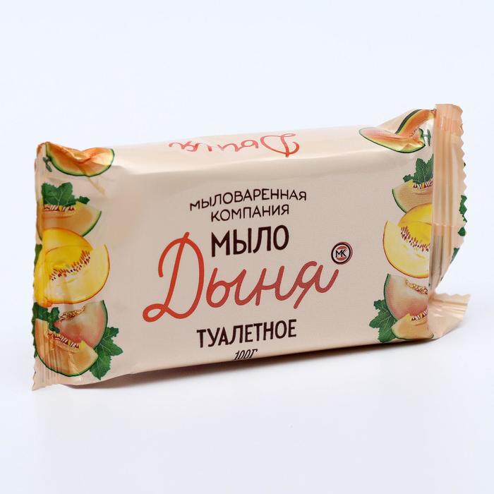Туалетное мыло МК «Дыня» в цветной обертке, 100 г 6477524