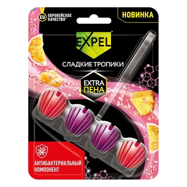 Expel Ср-во чистящее д/унитаза «Сладкие тропики» (12)