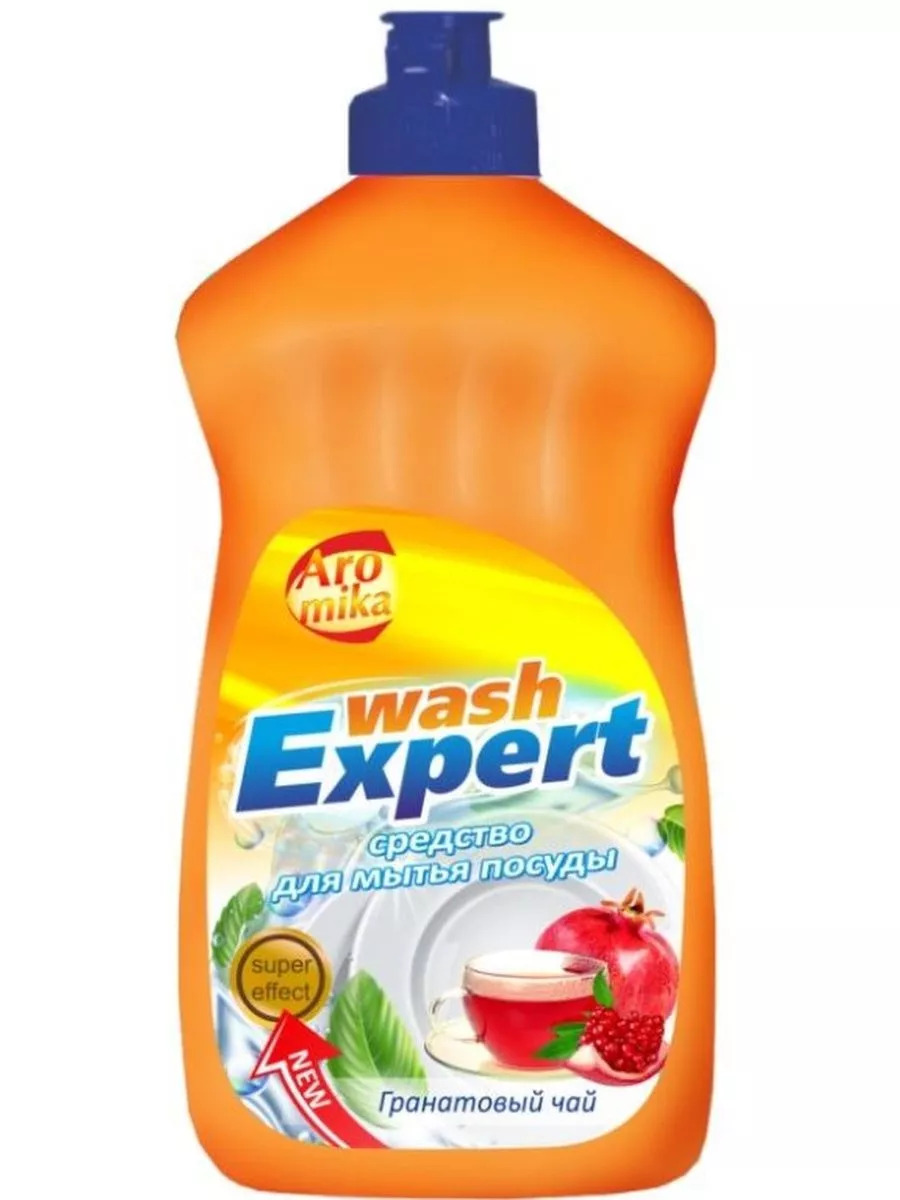 AROMIKA Гель д/посуды WASH EXPERT 500мл Гранатовый чай /15
