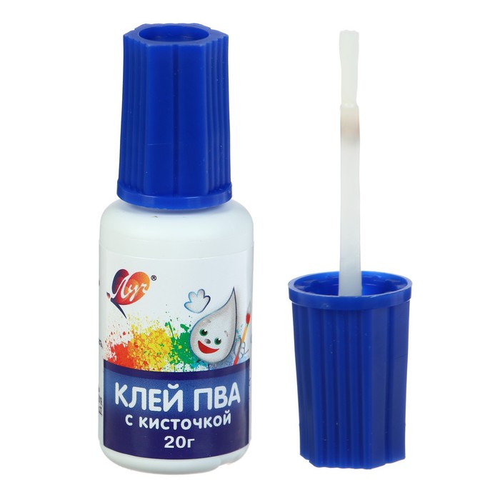 Клей ПВА  20г с кисточкой "Луч" 5077650