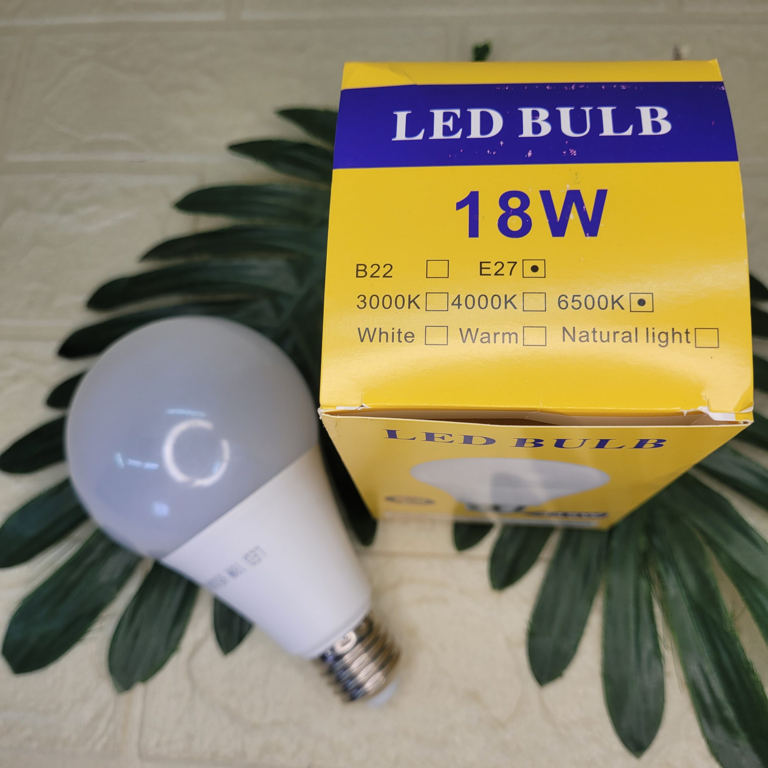 Лампа светодиодная LED BULB 18W E27 6500K