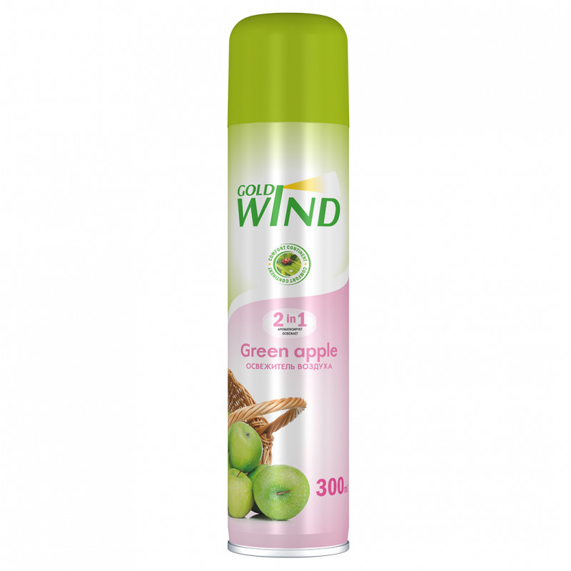Освежитель воздуха Gold mint 300мл Green apple