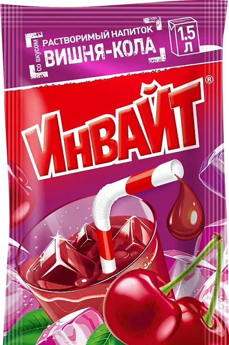 Растворимый напиток ИНВАЙТ Вишня-Кола 12г 11068694