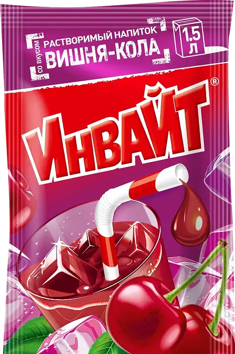 Растворимый напиток ИНВАЙТ Вишня-Кола 12г 11068694