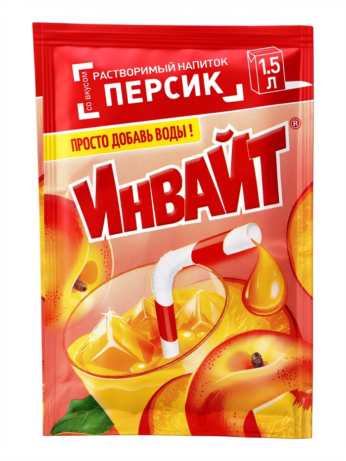 Растворимый напиток ИНВАЙТ Персик 12г 11068706