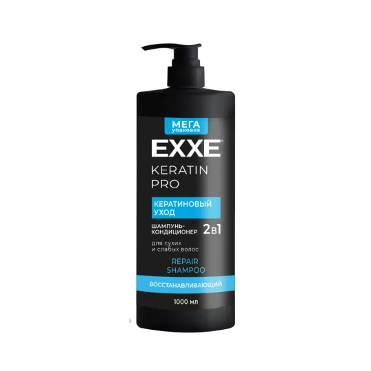 EXXE Шампунь 400мл 2в1 KERATIN/Кератиновый уход/12