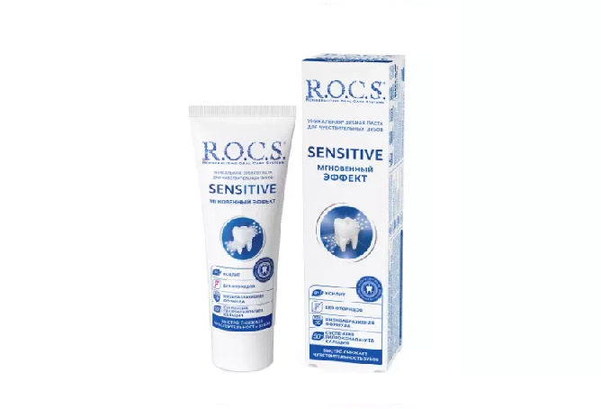З/паста R.O.C.S 94 г SENSITIVE Мгновенный эффект