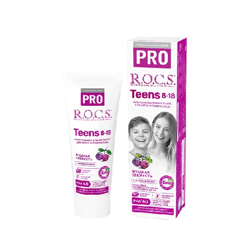 З/паста дет. R.O.C.S PRO Teens 74 г Ягодная свежесть