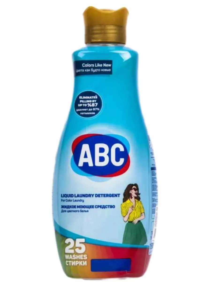 АВС Гель для стирки цветного 1,5 л