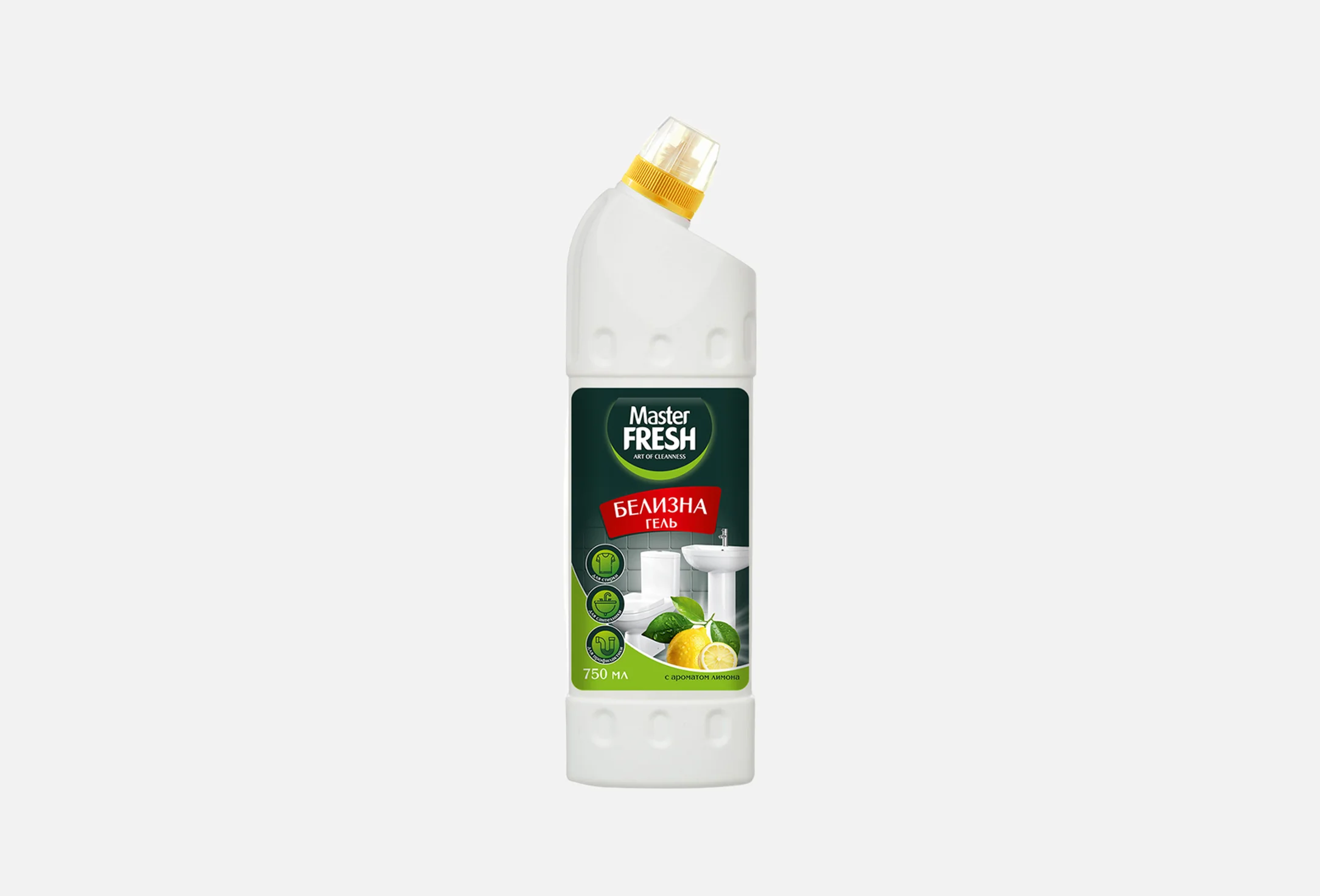 Белизна-гель Master FRESH 750мл с ароматом лимона 1/20 8248