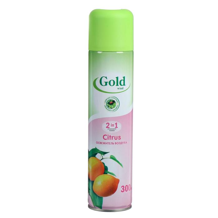Освежитель воздуха Gold Wind 300мл Citrus 1/12 02.04.358.06
