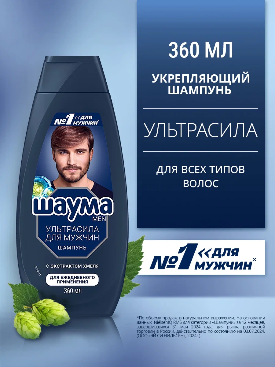 SCHAUMA Men Шампунь 360мл Ultra Сила