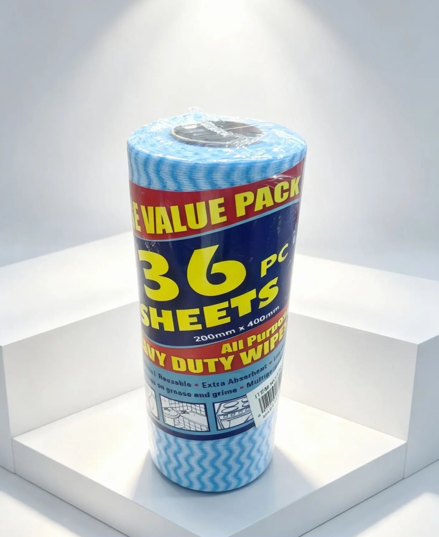 Салфетки Heavy Duty Wipes многоразовые 20*40 см, 36 шт Арт HM-14