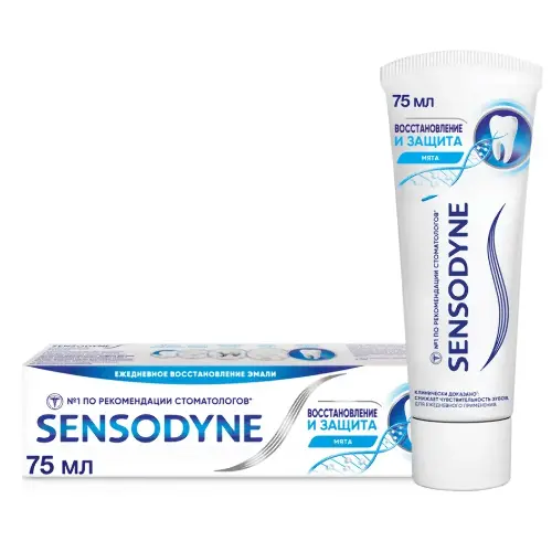 SENSODYNE Зубная паста 75мл Восстановление и защита/12