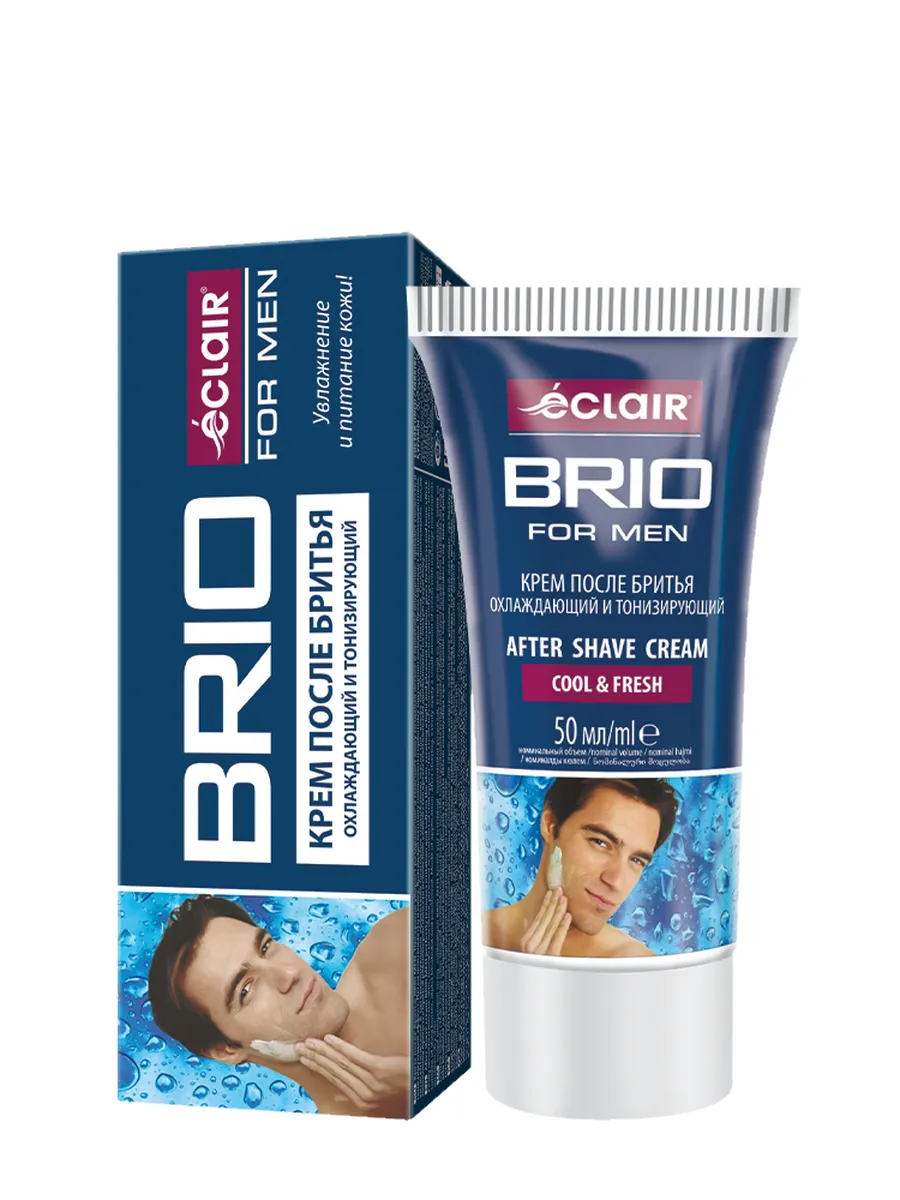 BRIO MEN Крем п/бритья 50мл охлаждающий и тонизирующий/24
