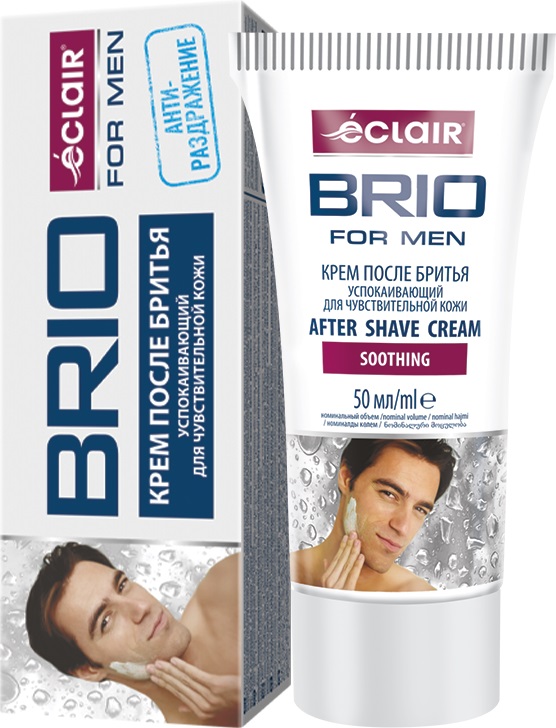 BRIO MEN Крем п/бритья 50мл успокаивающий д/чувствительной кожи/24