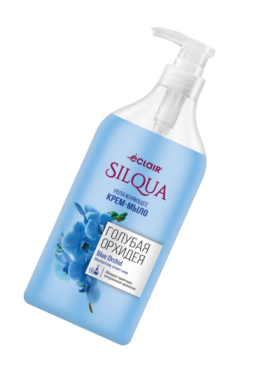 SILQUA Жидкое крем-мыло 830мл Голубая Орхидея/8