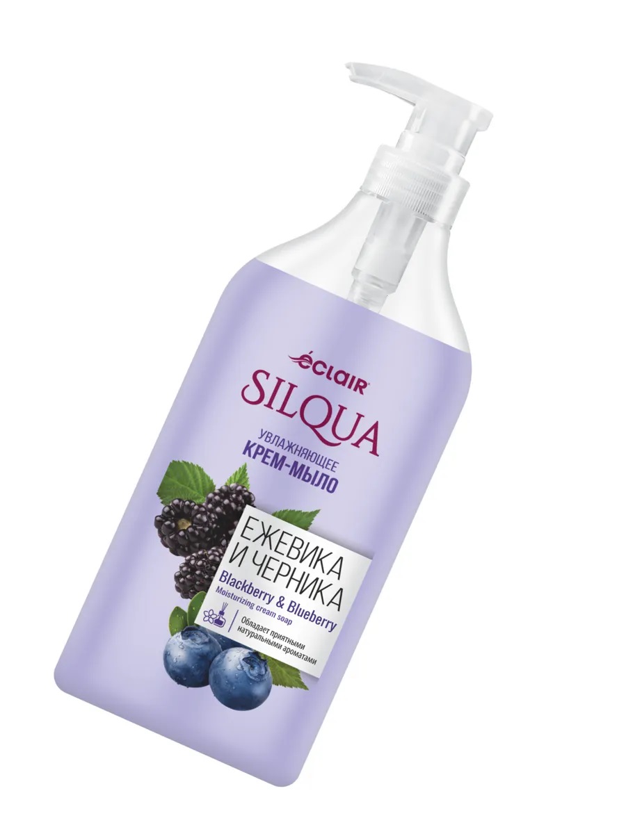 SILQUA Жидкое крем-мыло 830мл Ежевика и черника/8