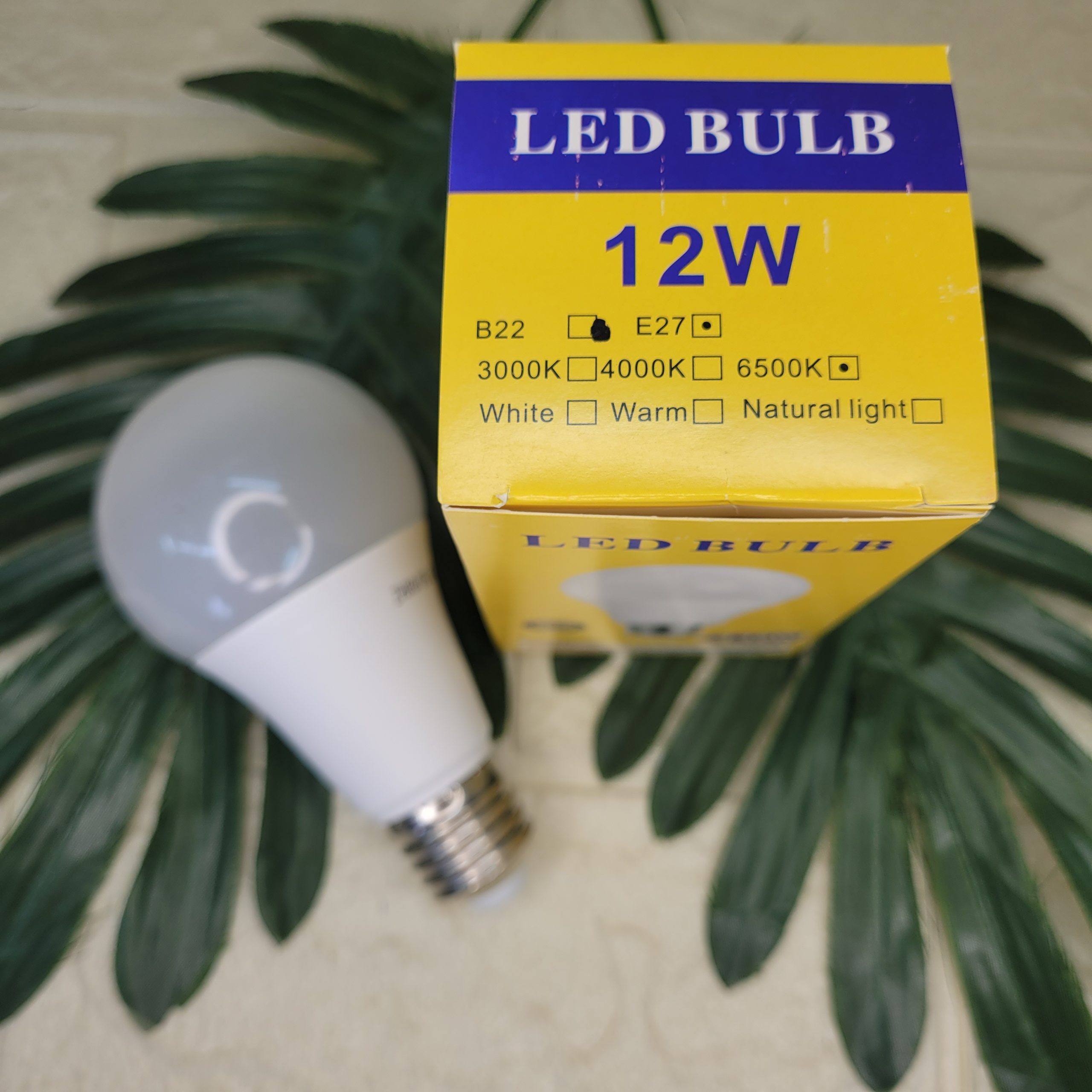 Лампа светодиодная LED BULB 12W E27 85-265V