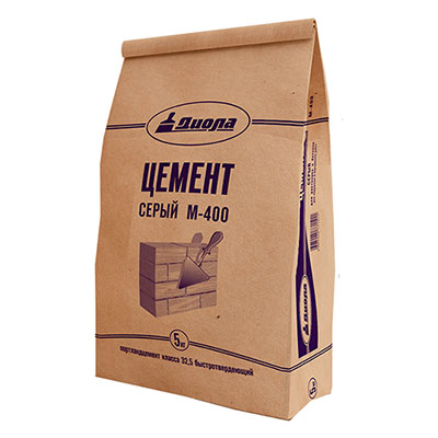 Цементная смесь серая М-400 5кг (5) Диола