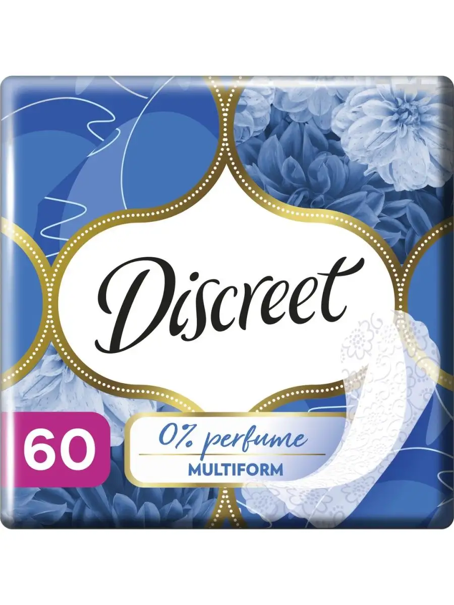 DISCREET Женские гигиенические прокладки на каждый день Air Multiform Trio 60шт