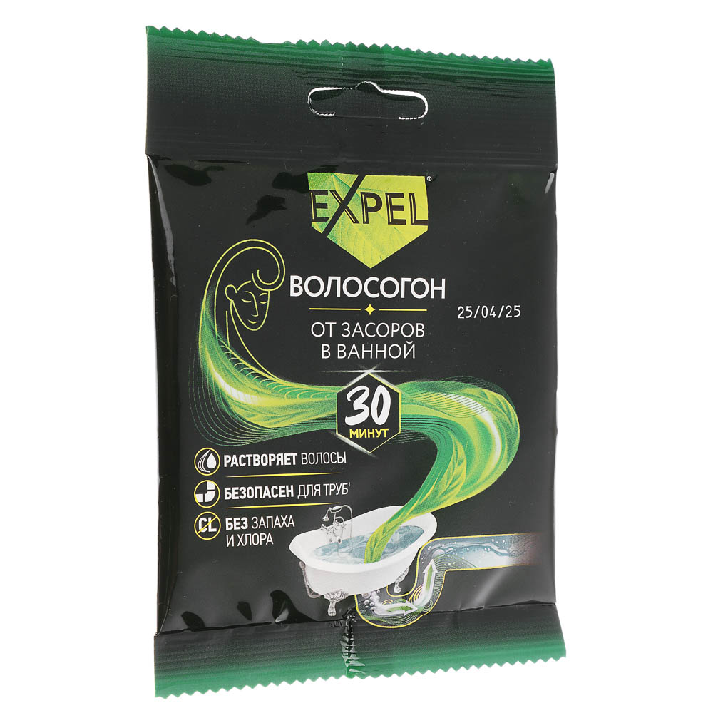 Expel Средство для устранения засоров ОТ ВОЛОС 1  саше, 50г (60)
