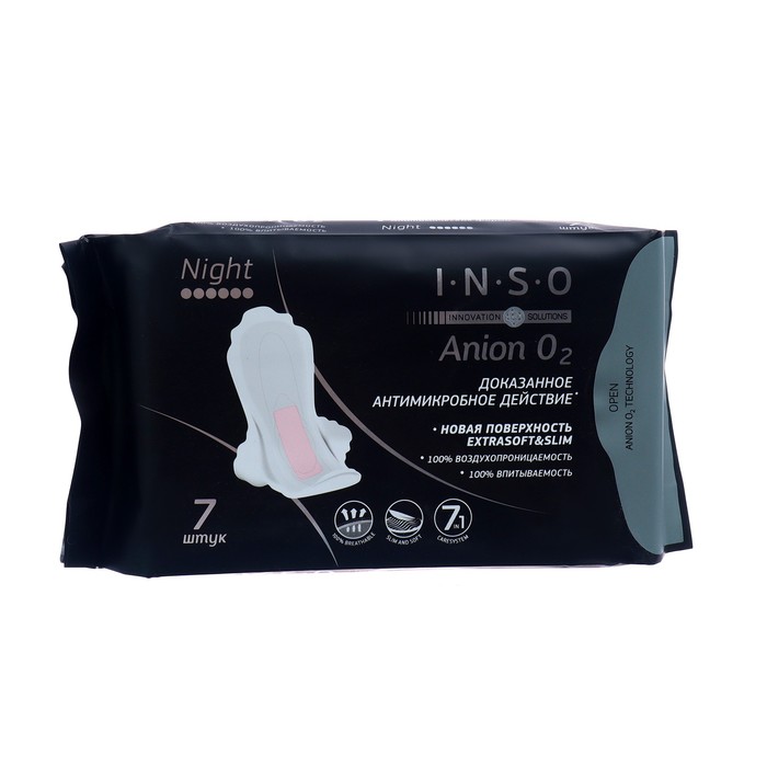 Прокладки гигиенические Inso Anion O2 Night, 7 шт 3726178
