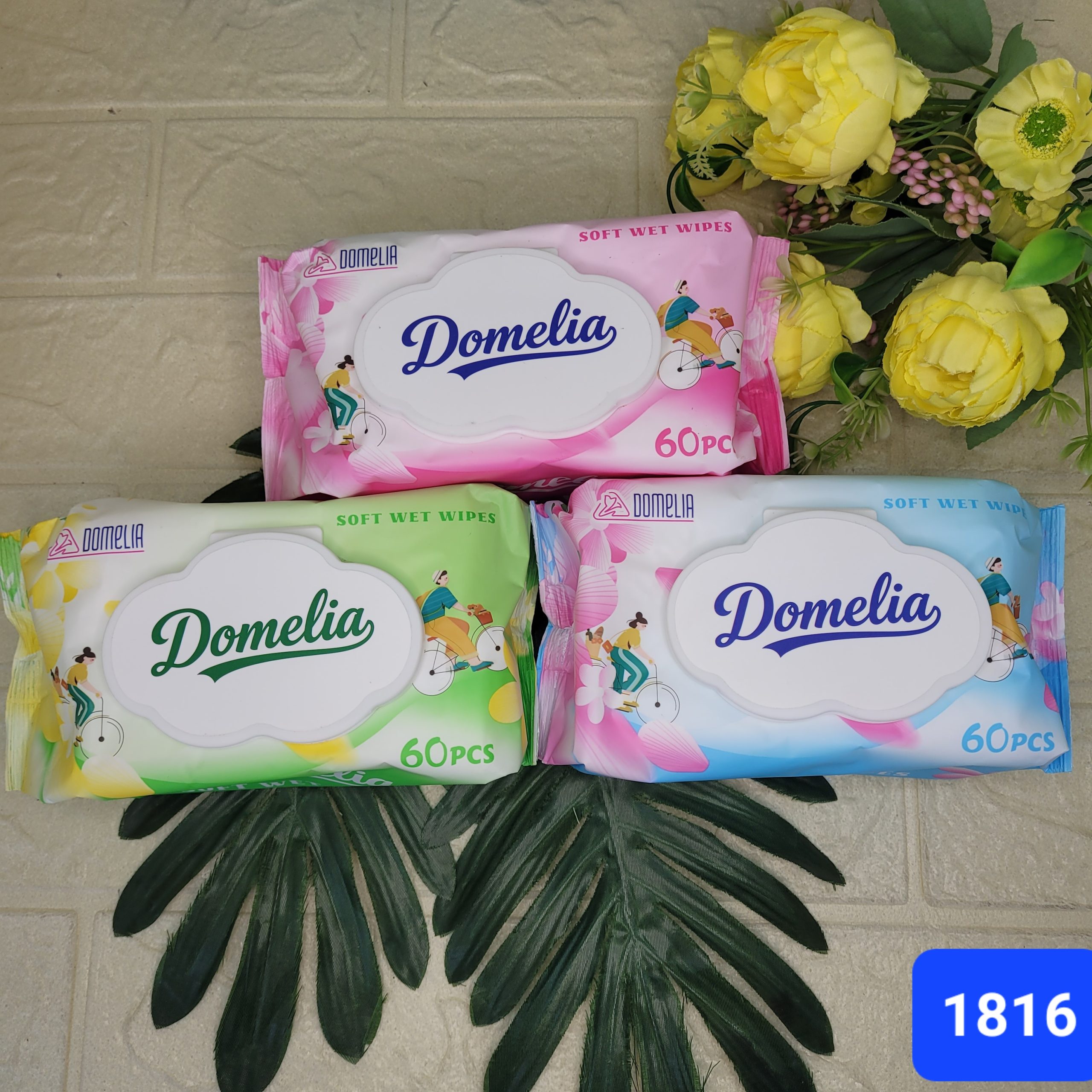 Салфетки влажные Domelia 60 шт. Арт. DM1816